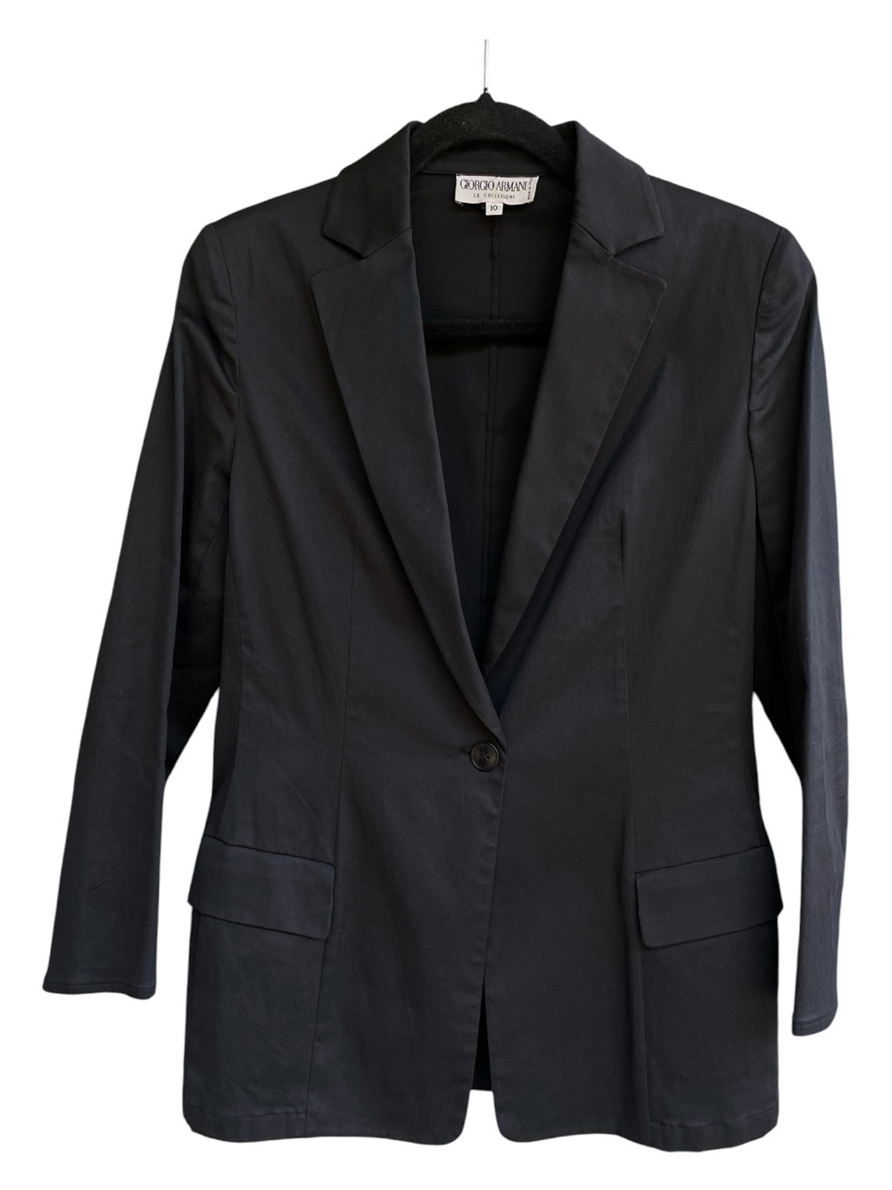 Giorgio Armani Black Single-Button Blazer 10